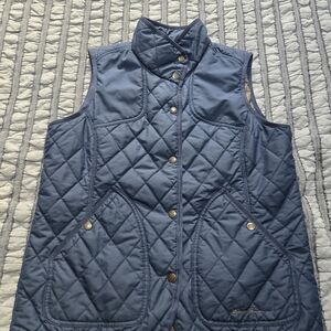 Eddie Bauer Women's Navy Quilted Vest